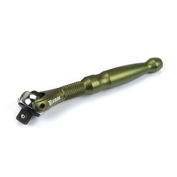 14 in Drive Aluminum Swivel Head Micro Ratchet, TIT11324